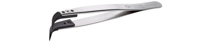 Ideal-tek ESD Plastic Tip Tweezers – Style 277 – Carbon Fiber Tips A277CF – 120mm (4.7″) – Swiss Made
