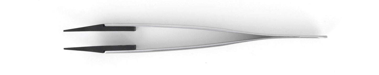 Ideal-tek ESD Plastic Tip Tweezers – Style 277 – Carbon Fiber Tips A277CF – 120mm (4.7″) – Swiss Made
