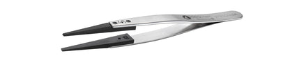 Ideal-tek ESD Plastic Tip Tweezers – Style 279 – Carbon Fiber Tips A279CF – 115mm (4.5″) – Swiss Made