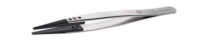 Ideal-tek ESD Plastic Tip Tweezers – Style 279 – Carbon Fiber Tips A279CF – 130mm (5.1″) – Swiss Made