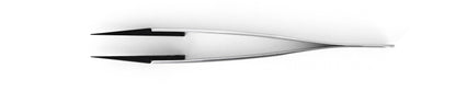 Ideal-tek ESD Plastic Tip Tweezers – Style 2A – PEEK Tips A2ACP – 130mm (5.1″) – Swiss Made