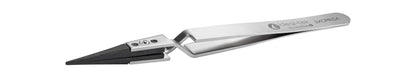 Ideal-tek ESD Plastic Tip Tweezers – Style 3 – PEEK Tips A3CP – 130mm (5.1″) – Swiss Made