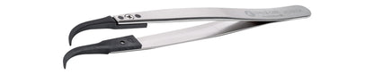 Ideal-tek ESD Plastic Tip Tweezers – Style 7 – PEEK Tips A7CP – 130mm (5.1″) – Swiss Made