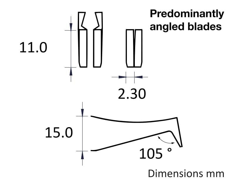 Ideal-tek ESD Rubber Cutting Tweezers – Style 14A – Carbon Steel – 115mm (4.5″) – Swiss Made