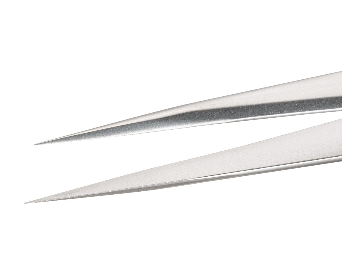 Ideal-tek ESD Rubber Tweezers – Style 3 – Anti-Acid / Anti-Magnetic Stainless Steel – 115mm (4.5″) – Swiss Made