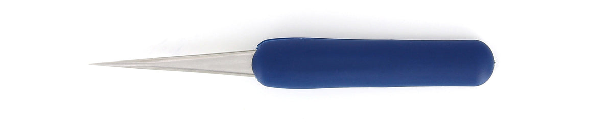 Ideal-tek ESD Rubber Tweezers – Style 3 – Anti-Acid / Anti-Magnetic Stainless Steel – 115mm (4.5″) – Swiss Made