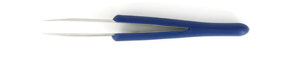 Ideal-tek ESD Rubber Tweezers – Style 3 – Anti-Acid / Anti-Magnetic Stainless Steel – 125mm (4.9″) – Swiss Made