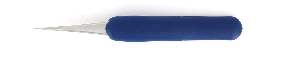 Ideal-tek ESD Rubber Tweezers – Style 3 – Anti-Acid / Anti-Magnetic Stainless Steel – 125mm (4.9″) – Swiss Made