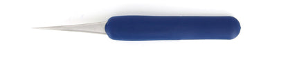 Ideal-tek ESD Rubber Tweezers – Style 3 – Anti-Acid / Anti-Magnetic Stainless Steel – 125mm (4.9″) – Swiss Made