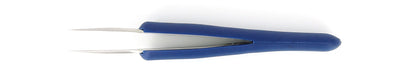 Ideal-tek ESD Rubber Tweezers – Style 5 – Anti-Acid / Anti-Magnetic Stainless Steel – 110mm (4.3″) – Swiss Made