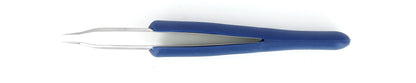 Ideal-tek ESD Rubber Tweezers – Style 5 – Anti-Acid / Anti-Magnetic Stainless Steel – 115mm (4.5″) – Swiss Made