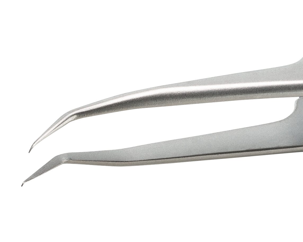 Ideal-tek ESD Rubber Tweezers – Style 5 – Anti-Acid / Anti-Magnetic Stainless Steel – 115mm (4.5″) – Swiss Made