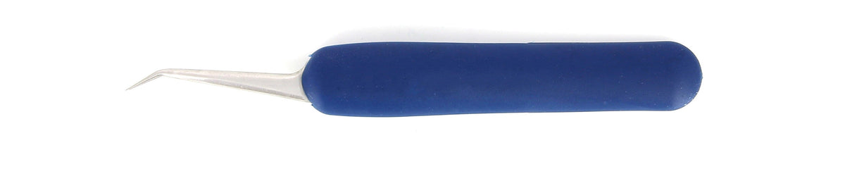 Ideal-tek ESD Rubber Tweezers – Style 51S – Anti-Acid / Anti-Magnetic Stainless Steel – 115mm (4.5″) – Swiss Made