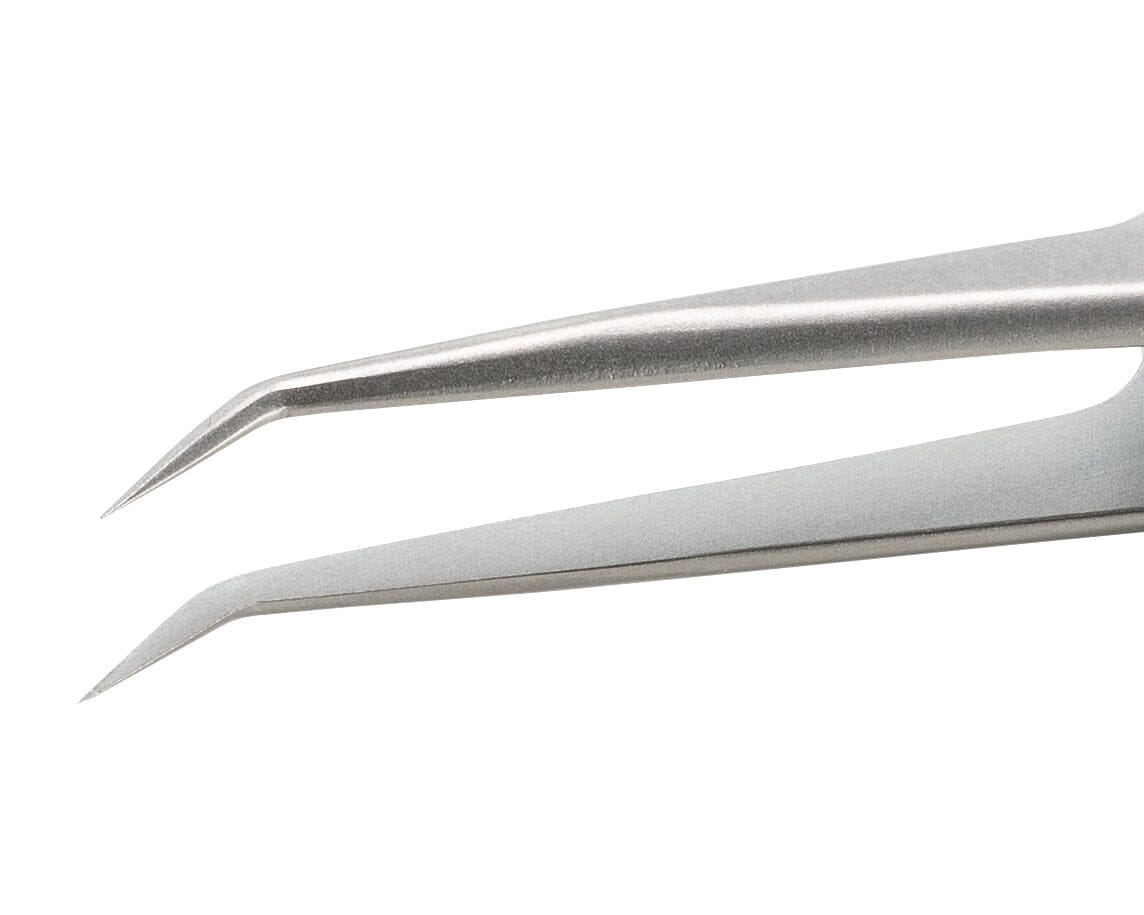 Ideal-tek ESD Rubber Tweezers – Style 51S – Anti-Acid / Anti-Magnetic Stainless Steel – 115mm (4.5″) – Swiss Made
