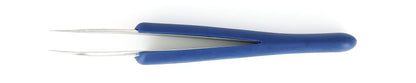 Ideal-tek ESD Rubber Tweezers – Style 7 – Anti-Acid / Anti-Magnetic Stainless Steel – 120mm (4.7″) – Swiss Made
