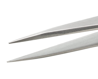 Ideal-tek ESD Rubber Tweezers – Style AA – Anti-Acid / Anti-Magnetic Stainless Steel – 130mm (5.1″) – Swiss Made