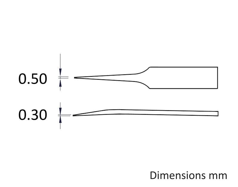 Ideal-tek Full Plastic tweezers – Style 705 – Delrin – 115mm (4.5″) – Swiss Made
