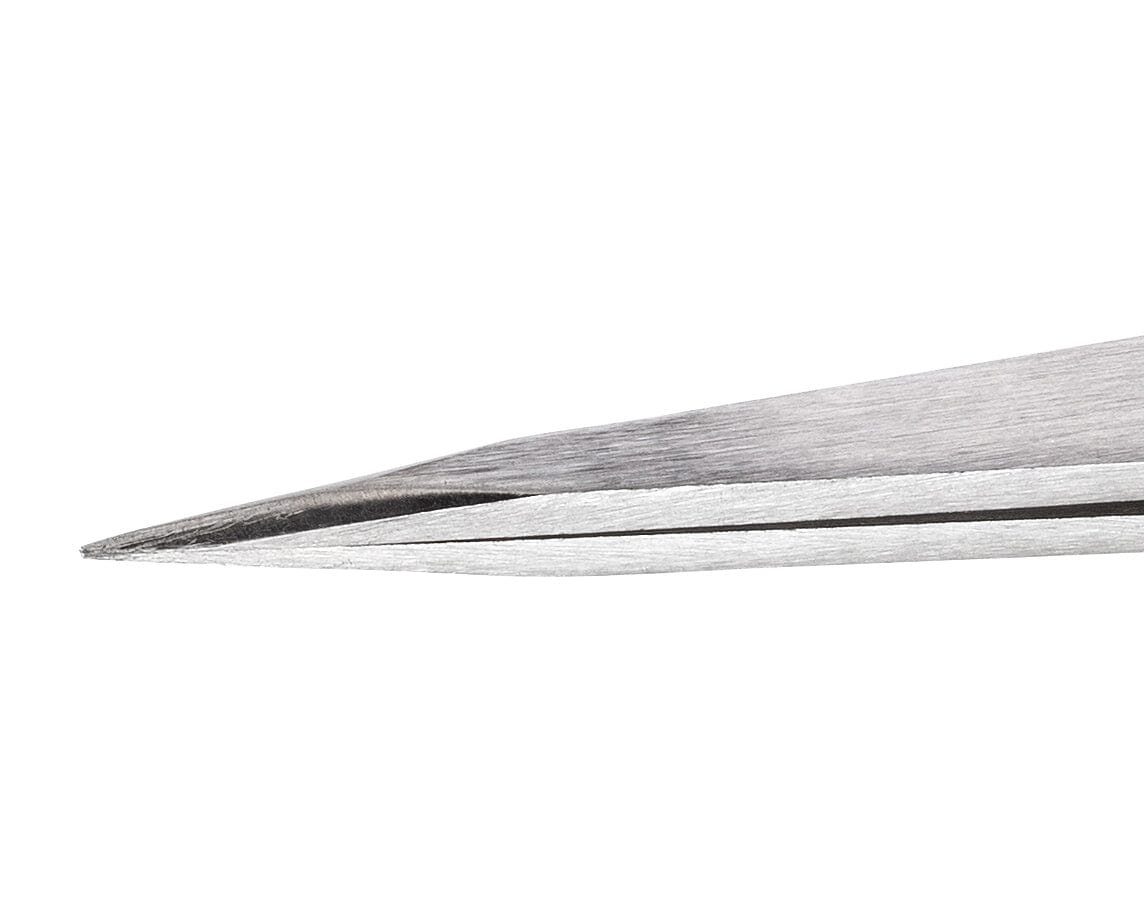 Ideal-tek Heavy Duty Tweezers – Style 31 – Anti-Acid / Anti-Magnetic Stainless Steel – 115mm (4.5″) – Made in Italy