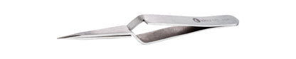 Ideal-tek Heavy Duty Tweezers – Style 31 – Anti-Acid / Anti-Magnetic Stainless Steel – 115mm (4.5″) – Made in Italy