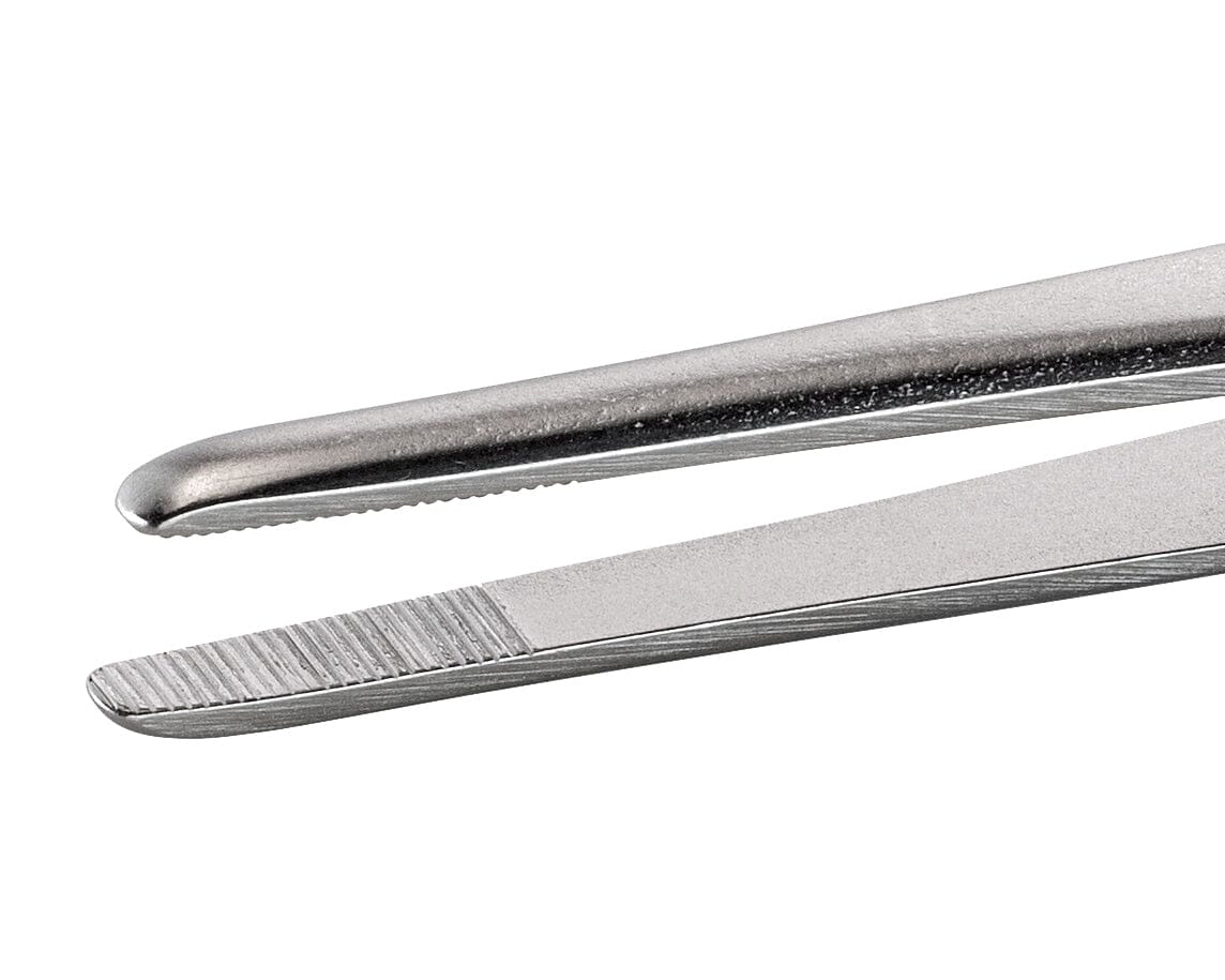 Ideal-tek Heavy Duty Tweezers – Style 7312 – Anti-Acid / Anti-Magnetic Stainless Steel – 120mm (4.7″) – Made in Germany