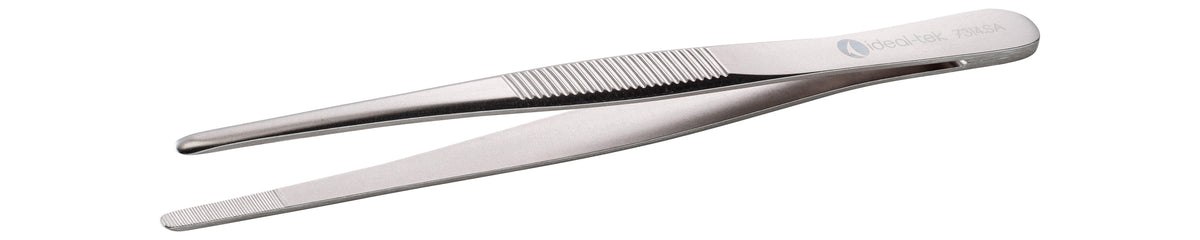 Ideal-tek Heavy Duty Tweezers – Style 7312 – Anti-Acid / Anti-Magnetic Stainless Steel – 145mm (5.7″) – Made in Germany