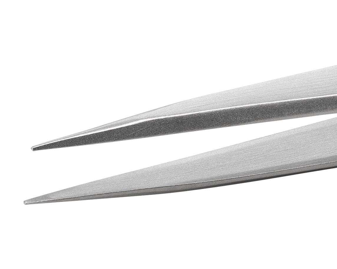 Ideal-tek High Precision Boley tweezers – Style AA – Anti-Acid / Anti-Magnetic Stainless Steel – 130mm (5.1″) – Made in Italy