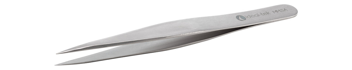 Ideal-tek High precision Boley Tweezers – Style MM – Anti-Acid / Anti-Magnetic Stainless Steel – 125mm (4.9″) – Made in Italy