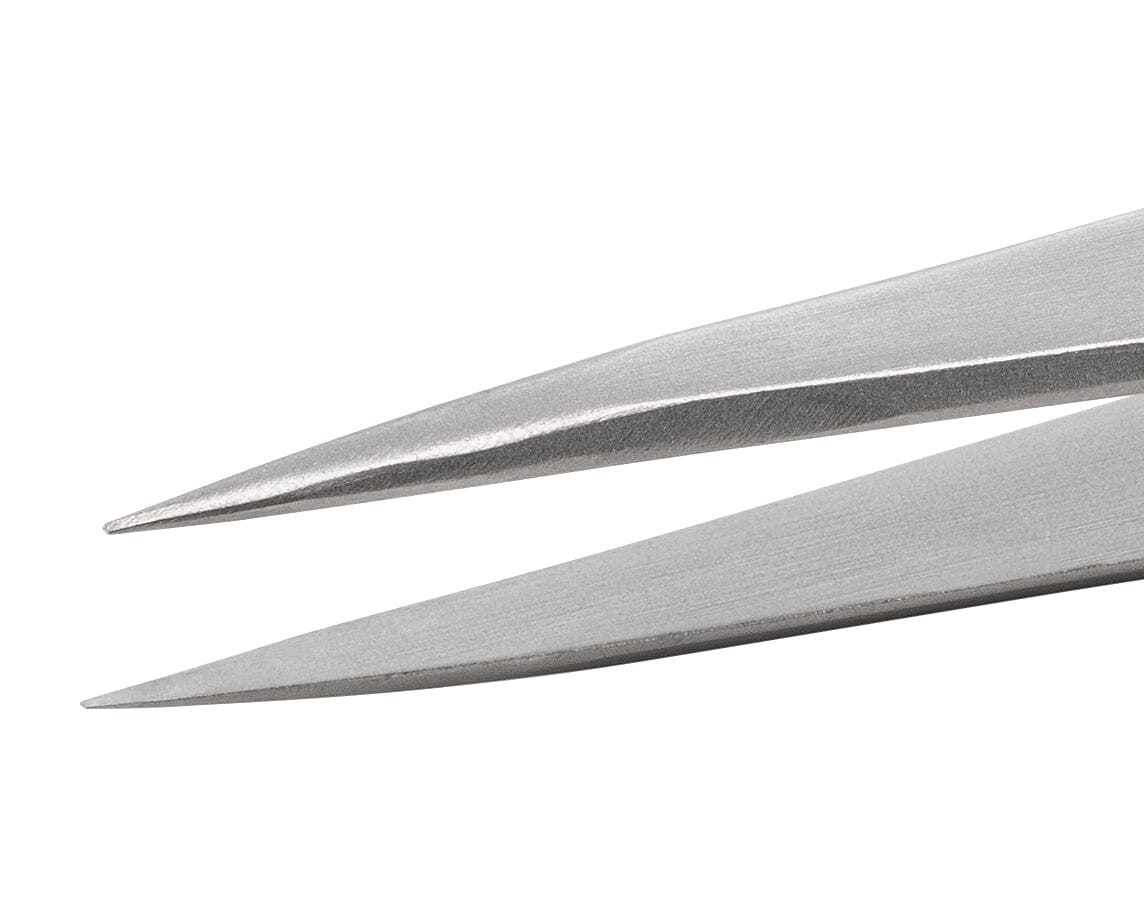Ideal-tek High precision Boley Tweezers – Style MM – Anti-Acid / Anti-Magnetic Stainless Steel – 125mm (4.9″) – Made in Italy