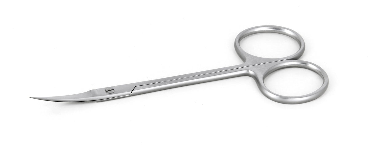 Ideal-tek High Precision Iris Scissors – Stainless Steel – Curved – OAL 110mm (4.3″) – Made in Poland