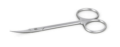 Ideal-tek High Precision Iris Scissors – Stainless Steel – Curved – OAL 110mm (4.3″) – Made in Poland