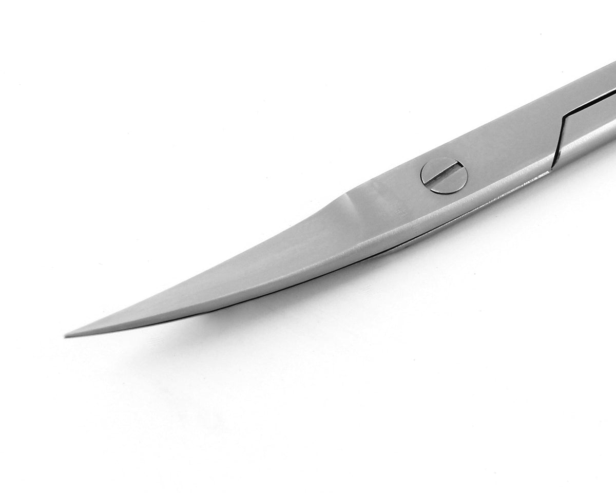 Ideal-tek High Precision Iris Scissors – Stainless Steel – Curved – OAL 110mm (4.3″) – Made in Poland