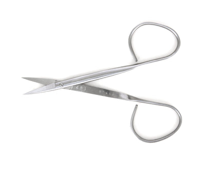 Ideal-tek High Precision Iris Scissors – Stainless Steel – Straight – OAL 105mm (4.1″) – Made in Germany