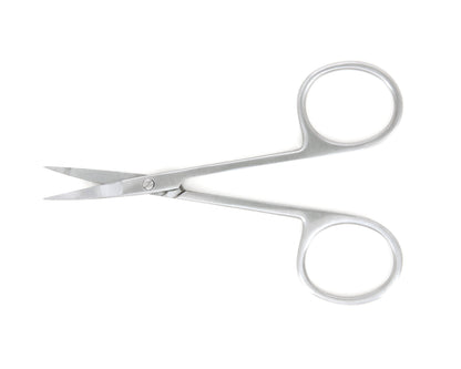 Ideal-tek High Precision Iris Scissors – Stainless Steel – Straight – OAL 90mm (3.5″) – Made in Pakistan