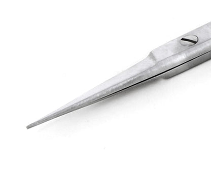 Ideal-tek High Precision Iris Scissors – Stainless Steel – Straight – OAL 90mm (3.5″) – Made in Pakistan