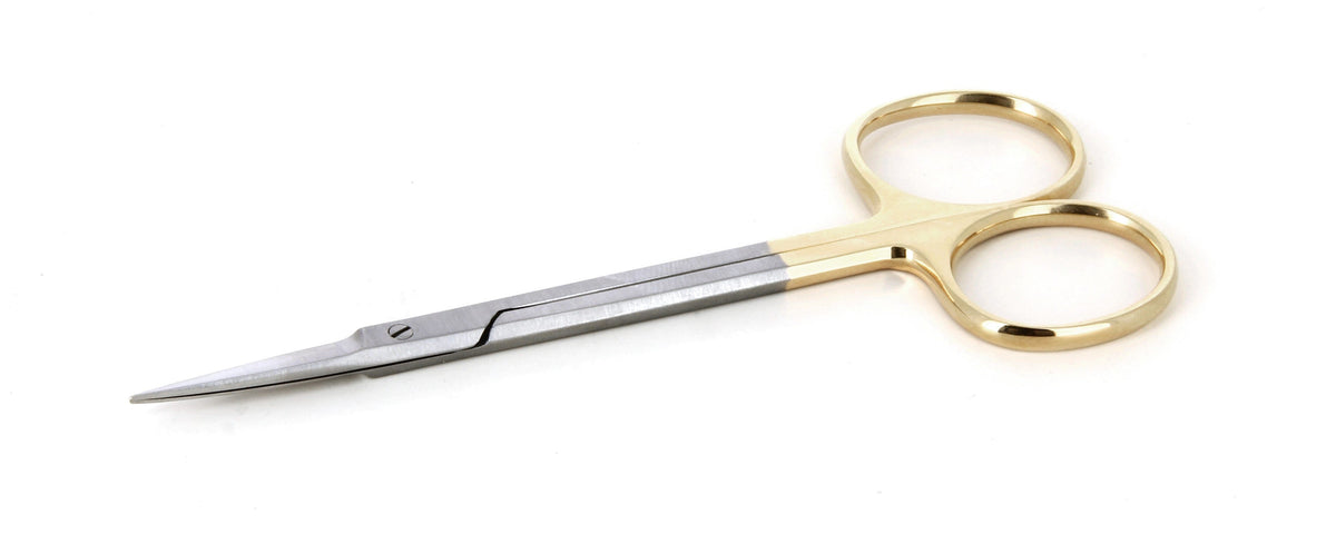 Ideal-tek High Precision Iris Scissors – Stainless Steel – Tungsten Carbide – Straight – OAL 115mm (4.5″) – Made in Germany