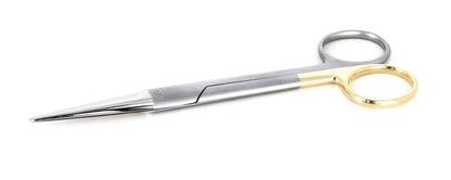 Ideal-tek High Precision Mayo Scissors – Stainless Steel – Straight – Micro-Serrated – OAL 170mm (6.7″) – Made in Poland