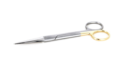 Ideal-tek High Precision Mayo Scissors – Stainless Steel – Straight – Micro-Serrated – OAL 170mm (6.7″) – Made in Poland