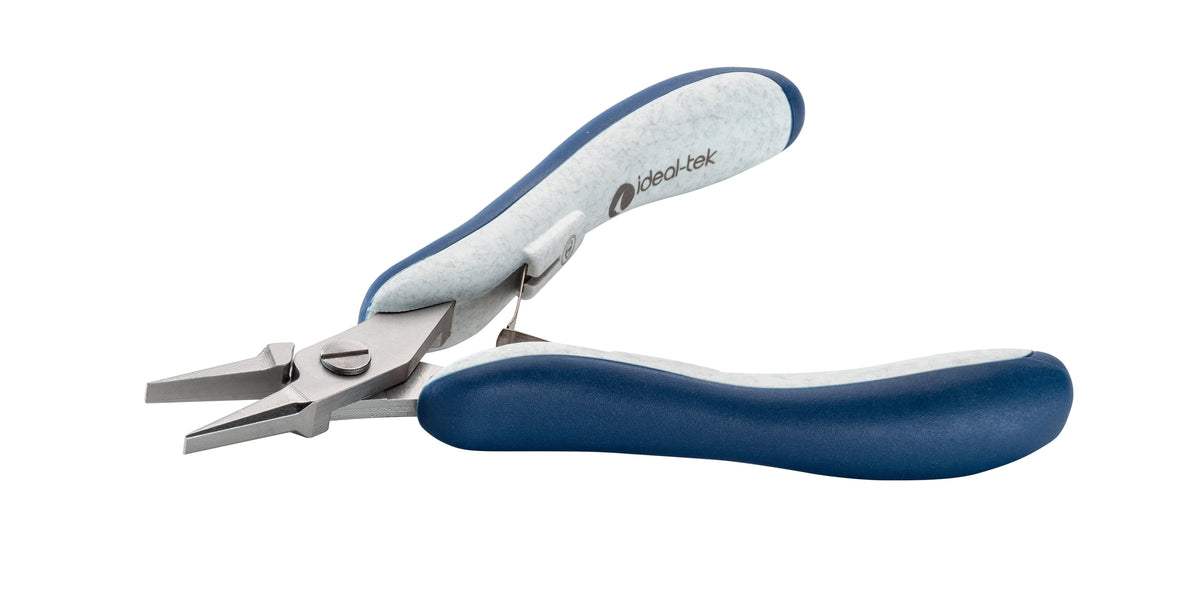 Ideal-tek High Precision Plier – Flat Nose – Smooth – 130mm (5.1″) – ESD – Made in Italy