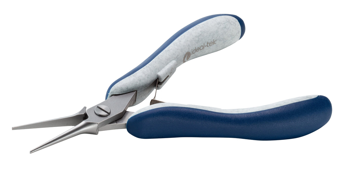 Ideal-tek High Precision Plier – Needle Nose – Smooth – 140mm (5.5″) – ESD – Made in Italy