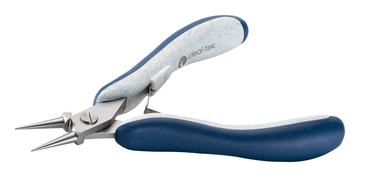Ideal-tek High Precision Plier – Round Nose – Smooth – 135mm (5.3″) – ESD – Made in Italy