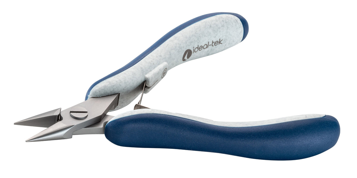 Ideal-tek High Precision Plier – Snipe Nose – Smooth – 130mm (5.1″) – ESD – Made in Italy