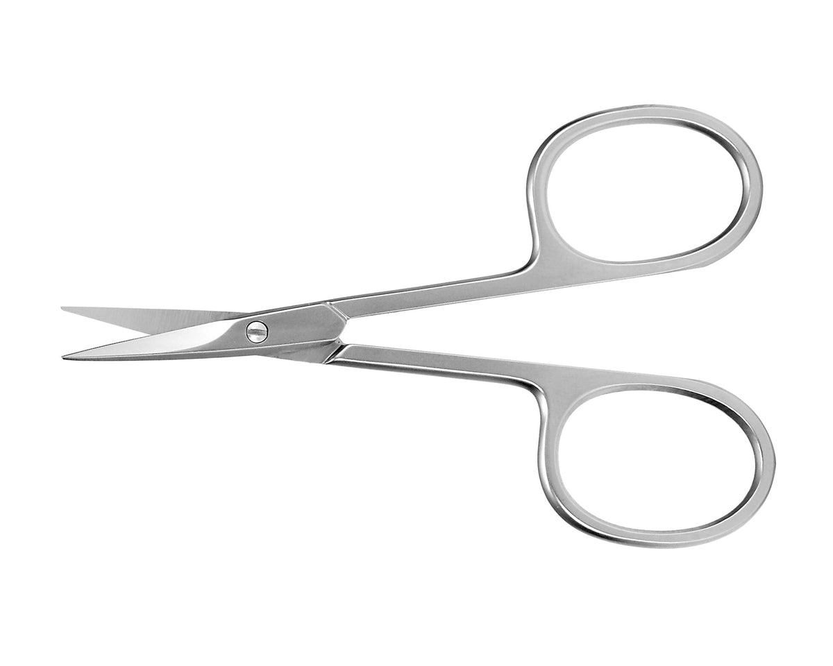 Ideal-tek High Precision Scissors – Stainless Steel – Curved – OAL 90mm (3.5″) – Made in Italy