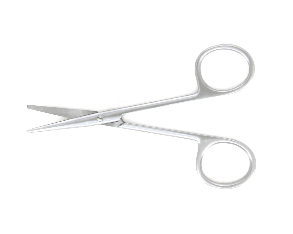Ideal-tek High Precision Strabismus Scissors – Stainless Steel – Straight – OAL 105mm (4.2″) – Made in Pakistan