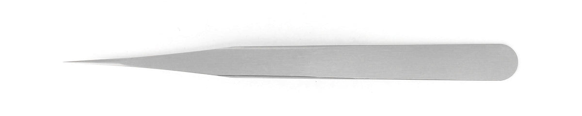 Ideal-tek High Precision Tweezers Style 0 – Anti-Acid / Anti-Magnetic Stainless Steel – Straight Fine Sharp Tips, Superior Finish – 120mm (4.72") – Swiss Made