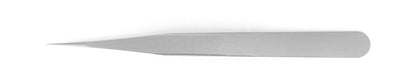 Ideal-tek High Precision Tweezers Style 0 – Anti-Acid / Anti-Magnetic Stainless Steel – Straight Fine Sharp Tips, Superior Finish – 120mm (4.72") – Swiss Made