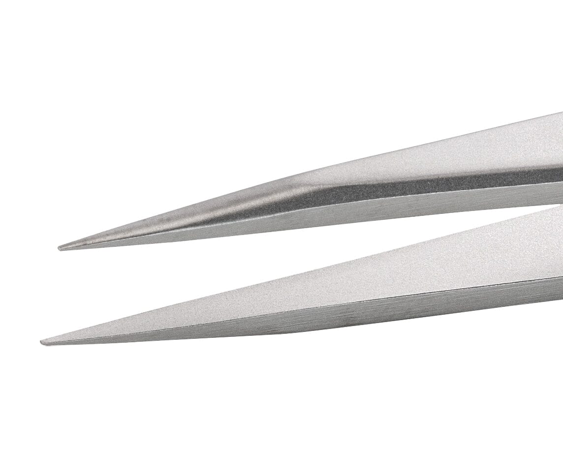 Ideal-tek High Precision Tweezers – Style 00E – Anti-Acid / Anti-Magnetic Stainless Steel – 120mm (4.7″) – Swiss Made