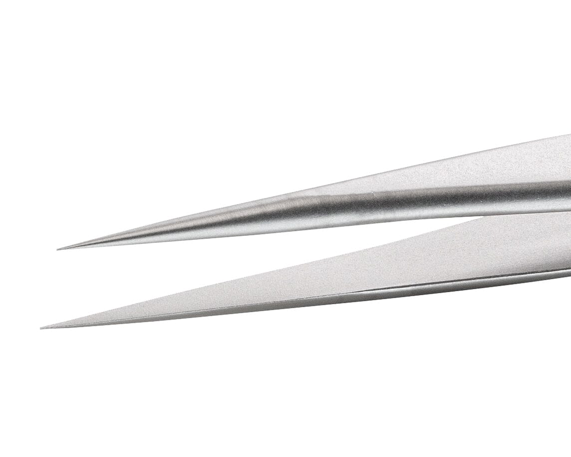 Ideal-tek High Precision Tweezers – Style 0C9 – Anti-Acid / Anti-Magnetic Stainless Steel – 90mm (3.5″) – Swiss Made