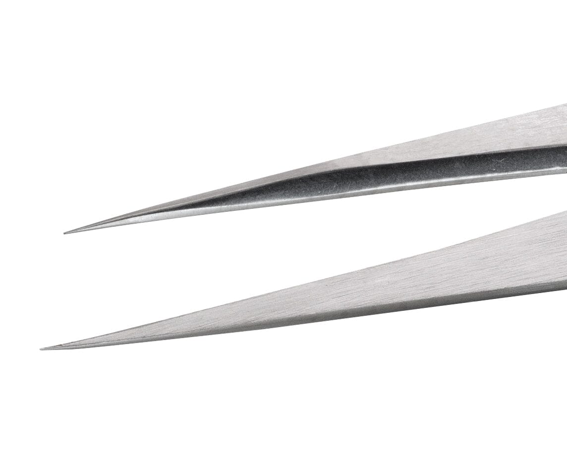 Ideal-tek High precision tweezers – Style 1 – Carbon Steel – 120mm (4.7″) – Swiss Made