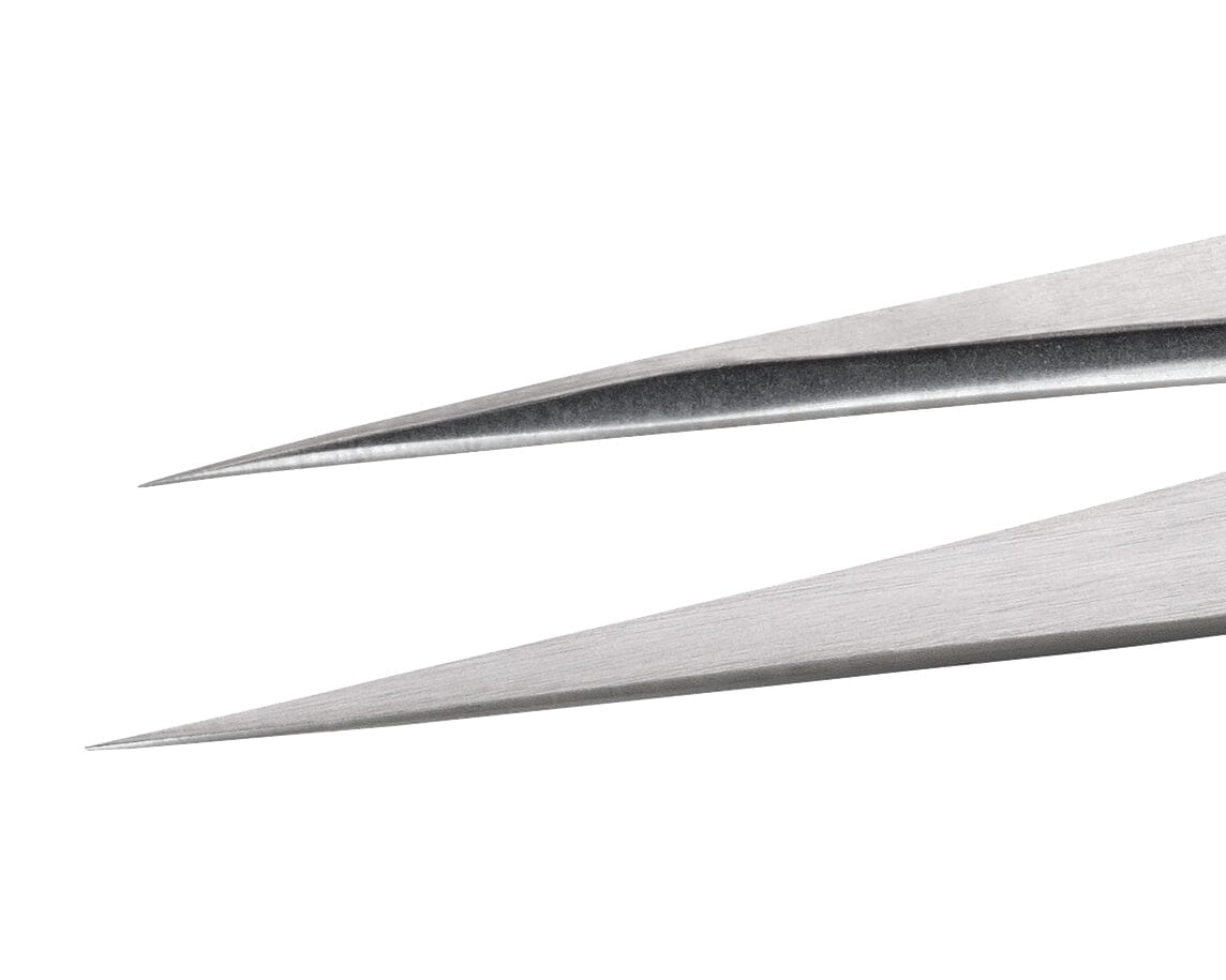 Ideal-tek High precision tweezers – Style 1 – Stainless Steel – 120mm (4.7″) – Swiss Made