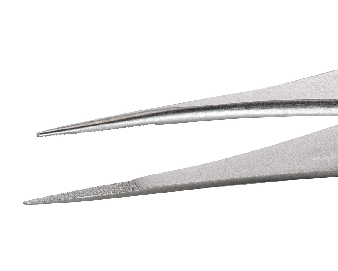 Ideal-tek High Precision Tweezers – Style 10G – Anti-Acid / Anti-Magnetic Stainless Steel – 110mm (4.3″) – Swiss Made